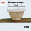City Hanging Planter 9 inch plastic flower tub 3 pieces combo pack, Tob for hanging on grill in balcony, gardening - Image 2